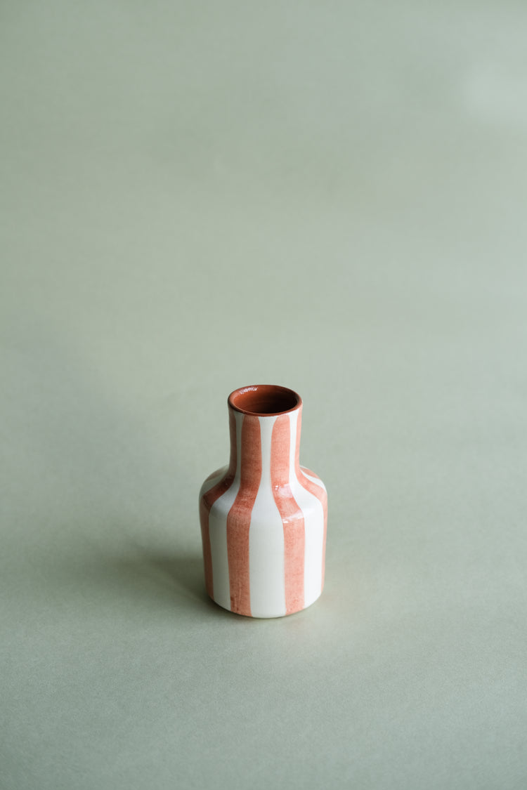 Striped Ceramic Vase