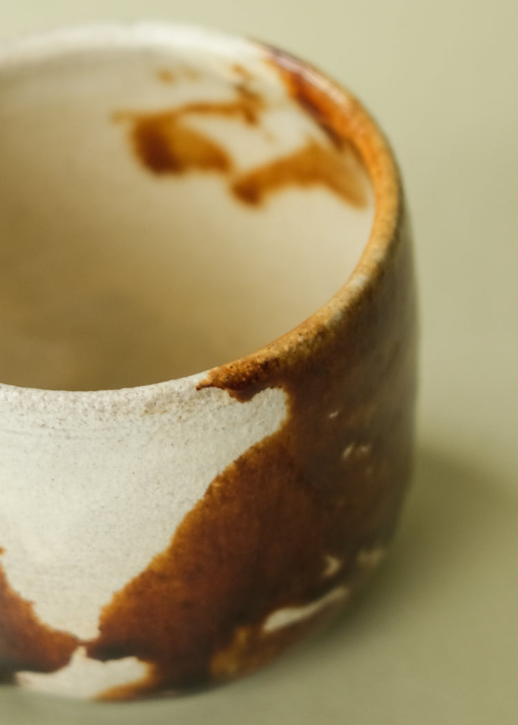 Cowhide Splatter Glazed Mug